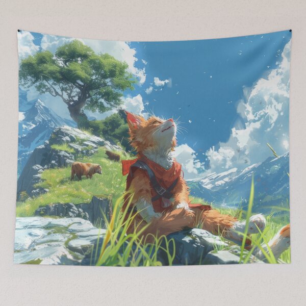 Item preview, Cat Portrait - On Vacation designed and sold by aleezon.