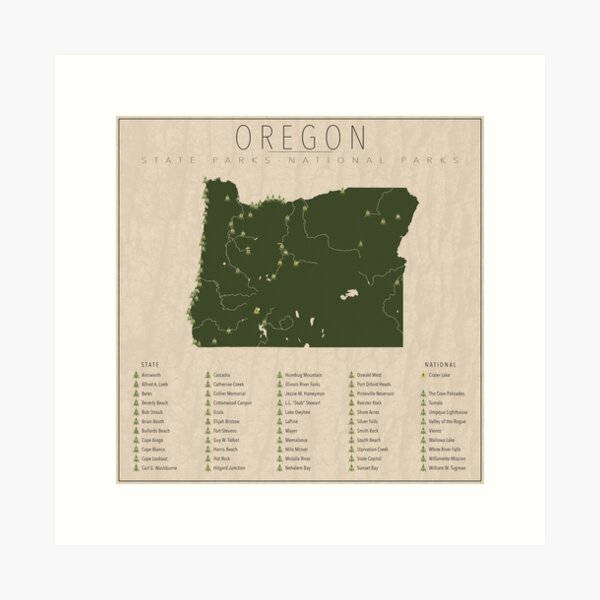 Item preview, Oregon Parks designed and sold by FinlayMcNevin.