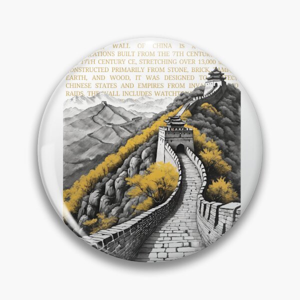Item preview, Vintage  Great Wall Design sketch by CallisC Arts ⭐⭐⭐⭐⭐ designed and sold by CallisC-Arts.