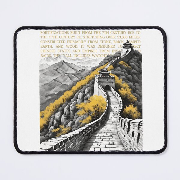 Item preview, Vintage  Great Wall Design sketch by CallisC Arts ⭐⭐⭐⭐⭐ designed and sold by CallisC-Arts.