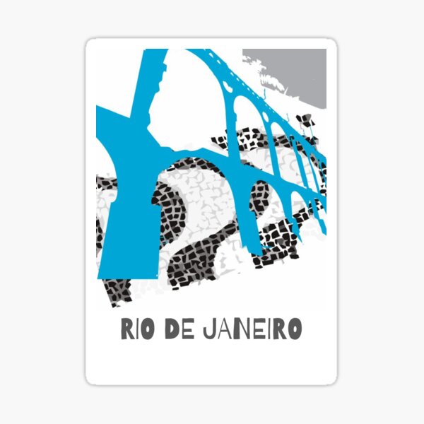 Item preview, Stylized illustration of Rio de Janeiro. designed and sold by patybrandao.