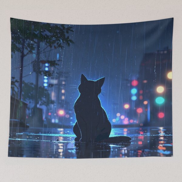 Item preview, Street Cat in the Rain designed and sold by goldcov.