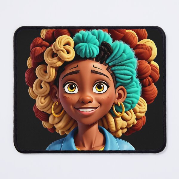 Item preview, Afro Style Child-Colorful Hair Art designed and sold by Indoni.