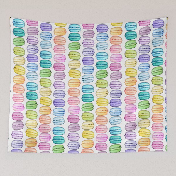 Item preview, Rainbow Macaroons in pastel hues designed and sold by MagentaRose.