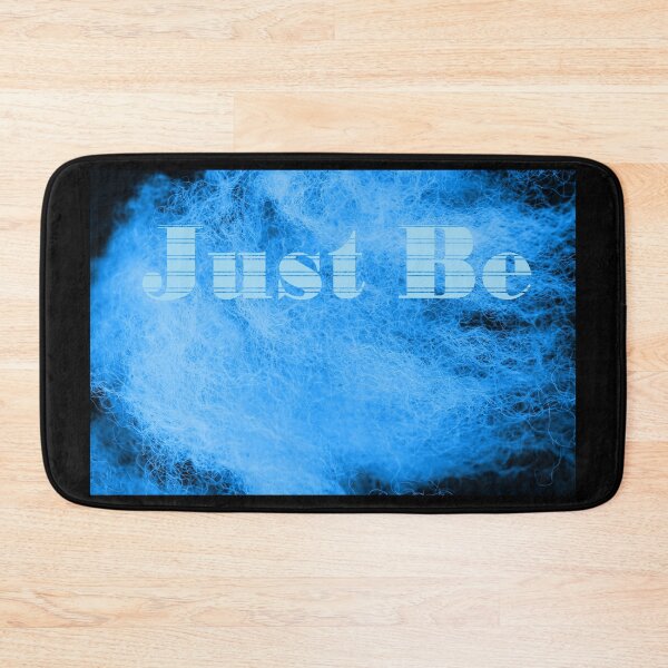 Item preview, Blue Wool Just Be Text designed and sold by eddiebarronshop.