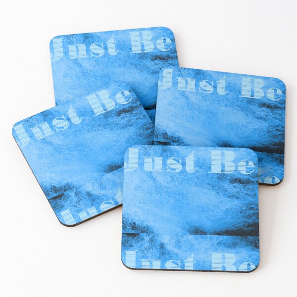 Item preview, Blue Wool Just Be Text designed and sold by eddiebarronshop.