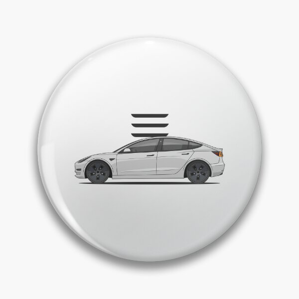 Item preview, Tesla Model 3 (White) Art Work designed and sold by kacar-draw.