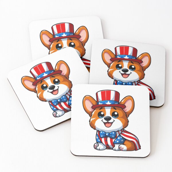 Item preview, Patriotic Corgi Celebrating 4th of July designed and sold by EpicPaws.