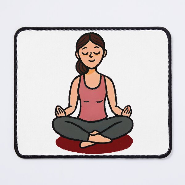 Item preview, Meditating Girl Sketch Art illstration designed and sold by niteshRart.