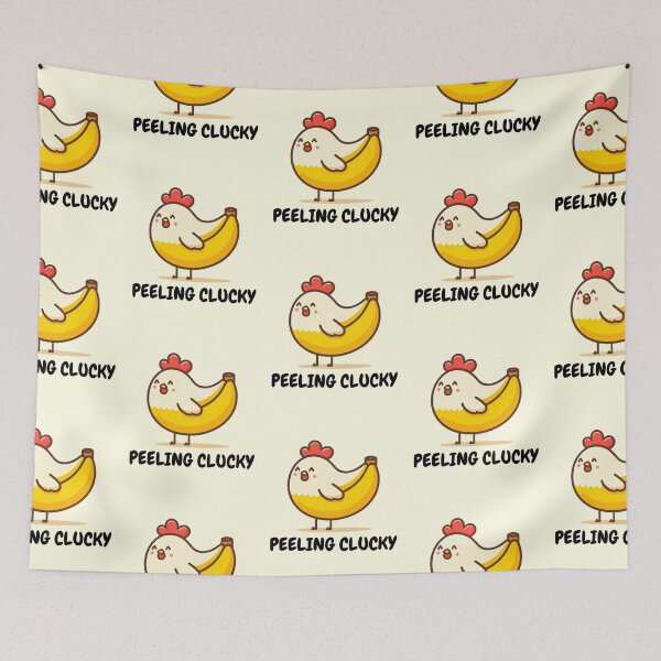 Item preview, Peeling clucky - cute banana chicken designed and sold by Funny-Banana.