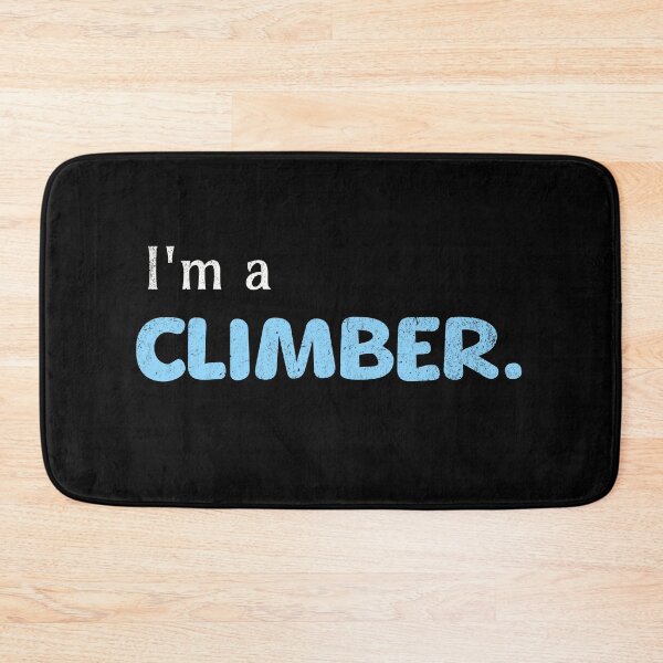 Item preview, I am a climber boulderer t-shirt saying vintage color retro font designed and sold by Bouldershop.
