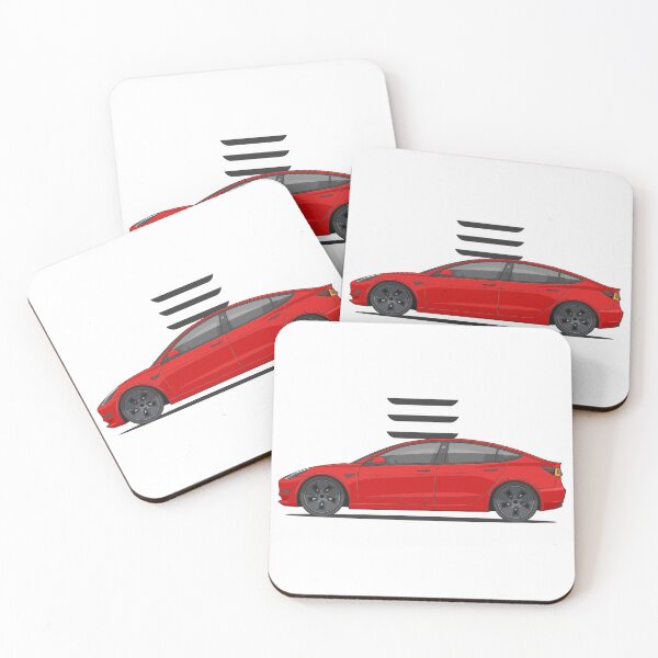 Item preview, Tesla Model 3 (Red) Art Work designed and sold by kacar-draw.