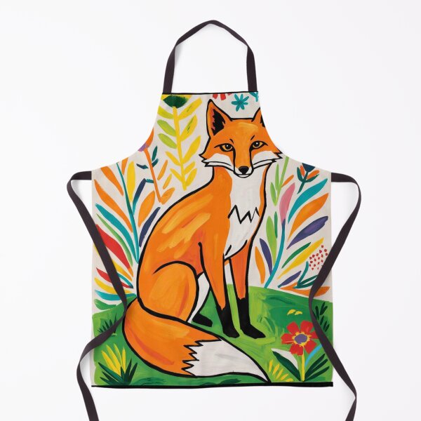 Artikelvorschau, Fuchs-Porträt. Frühlingszeit, Blumenfuchs, Vintage-Fuchs, Fuchs-Malerei, Henri Matisse-Stil entworfen und verkauft von FoxVibes.