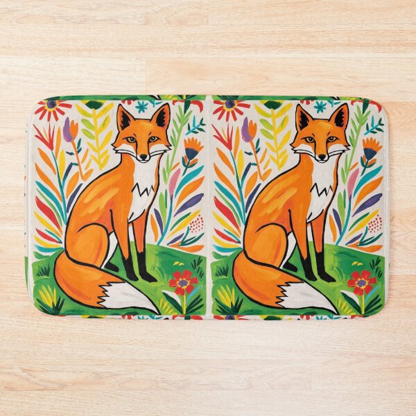 Artikelvorschau, Fuchs-Porträt. Frühlingszeit, Blumenfuchs, Vintage-Fuchs, Fuchs-Malerei, Henri Matisse-Stil entworfen und verkauft von FoxVibes.