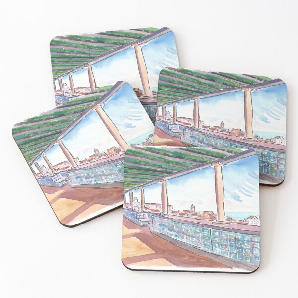 Item preview, Astonishing Alfama Lisbon View from Miradouro de Santa Luzia designed and sold by artshop77.