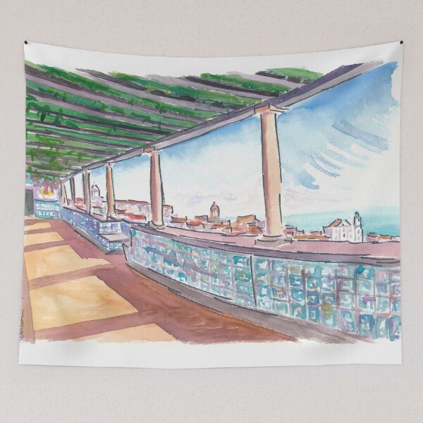 Item preview, Astonishing Alfama Lisbon View from Miradouro de Santa Luzia designed and sold by artshop77.