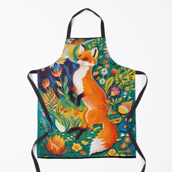 Artikelvorschau, Fuchs-Porträt. Frühlingszeit, Blumenfuchs, Vintage-Fuchs, Fuchs-Malerei, Henri Matisse-Stil entworfen und verkauft von FoxVibes.