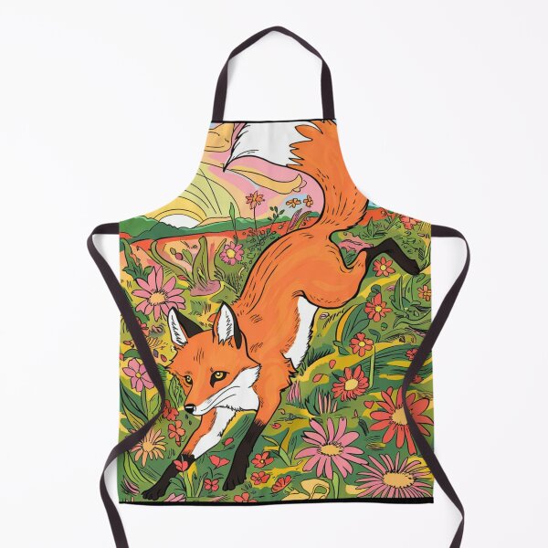 Artikelvorschau, Fuchs-Porträt. Frühlingszeit, Blumenfuchs, Vintage-Fuchs, Fuchs-Malerei, Henri Matisse-Stil entworfen und verkauft von FoxVibes.