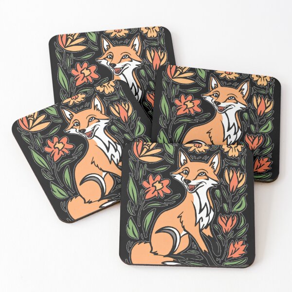Artikelvorschau, Fuchs-Porträt. Frühlingszeit, Blumenfuchs, Vintage-Fuchs, Fuchs-Malerei, Henri Matisse-Stil entworfen und verkauft von FoxVibes.
