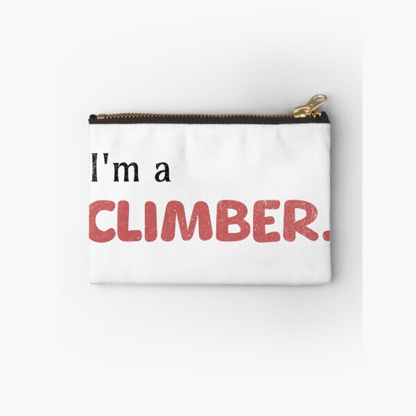 Item preview, I am a climber boulderer t-shirt saying vintage color retro font designed and sold by Bouldershop.