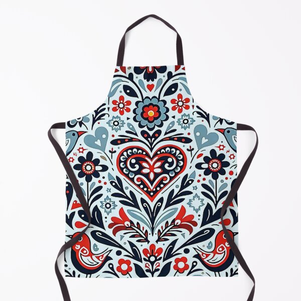 Item preview, Decorative nordic Scandinavian Folklore Bird and Flower Pattern Design designed and sold by Unitepeople.
