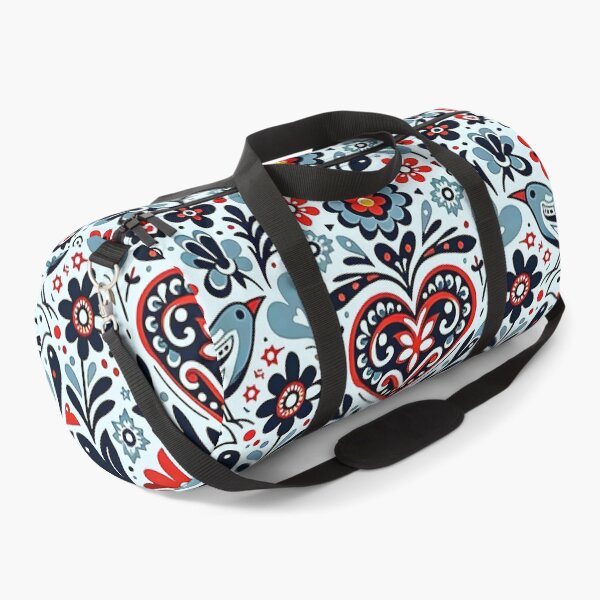 Item preview, Decorative nordic Scandinavian Folklore Bird and Flower Pattern Design designed and sold by Unitepeople.