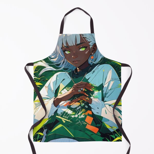 Item preview, African Anime Girl In The Field- Wallpaper designed and sold by AnimeRay.