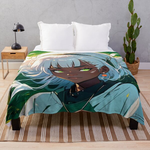 Item preview, African Anime Girl In The Field- Wallpaper designed and sold by AnimeRay.