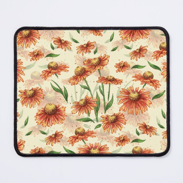 Item preview, Pattern with helenium flowers designed and sold by ArtbySvetik.