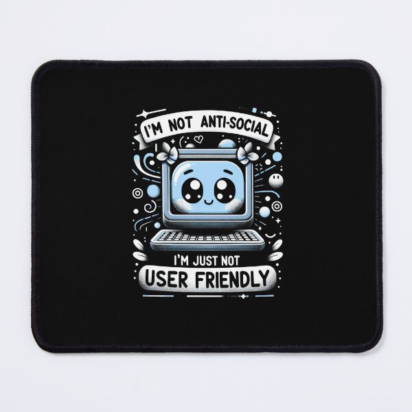Item preview, Cute Computer, Funny Gifts for Introverts designed and sold by MoniushkoArt.