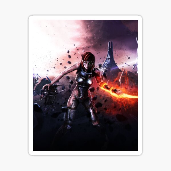 Vista previa del artículo con la obra «Videojuego Mass Effect, efecto de masa BOOOOOM», diseñado y vendido por DannyxTy.