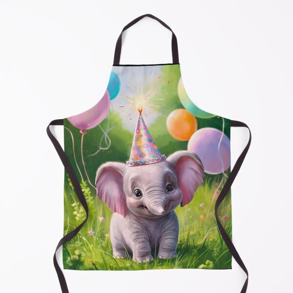 Artikelvorschau, Geburtstagselefant. Geburtstagsfeier, süßer Elefant, Partytier, kleiner Elefant, bunter Elefant, Elefantenzeichnung entworfen und verkauft von ElephantVibes.