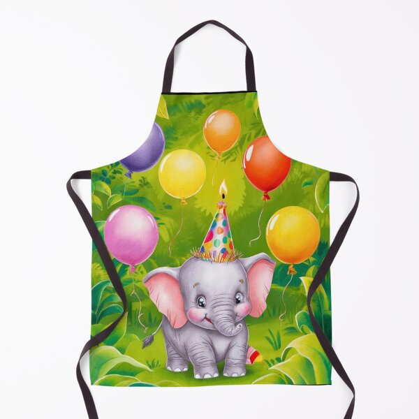 Artikelvorschau, Geburtstagselefant. Geburtstagsfeier, süßer Elefant, Partytier, kleiner Elefant, bunter Elefant, Elefantenzeichnung entworfen und verkauft von ElephantVibes.