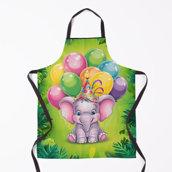 Artikelvorschau, Geburtstagselefant. Geburtstagsfeier, süßer Elefant, Partytier, kleiner Elefant, bunter Elefant, Elefantenzeichnung entworfen und verkauft von ElephantVibes.