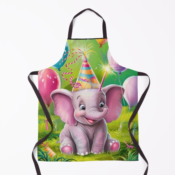 Artikelvorschau, Geburtstagselefant. Geburtstagsfeier, süßer Elefant, Partytier, kleiner Elefant, bunter Elefant, Elefantenzeichnung entworfen und verkauft von ElephantVibes.