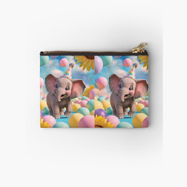 Artikelvorschau, Geburtstagselefant. Geburtstagsfeier, süßer Elefant, Partytier, kleiner Elefant, bunter Elefant, Elefantenzeichnung entworfen und verkauft von ElephantVibes.
