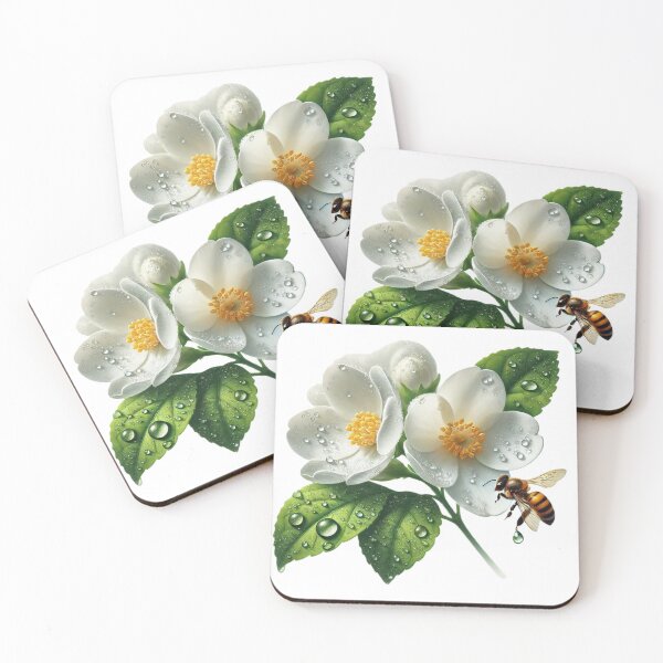 Item preview, jasmine flower with a bee designed and sold by Dragon-Kingdom.