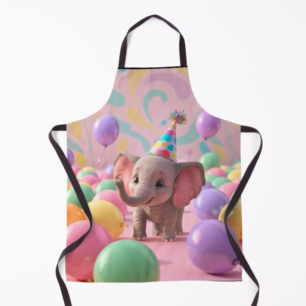 Artikelvorschau, Geburtstagselefant. Geburtstagsfeier, süßer Elefant, Partytier, kleiner Elefant, bunter Elefant, Elefantenzeichnung entworfen und verkauft von ElephantVibes.