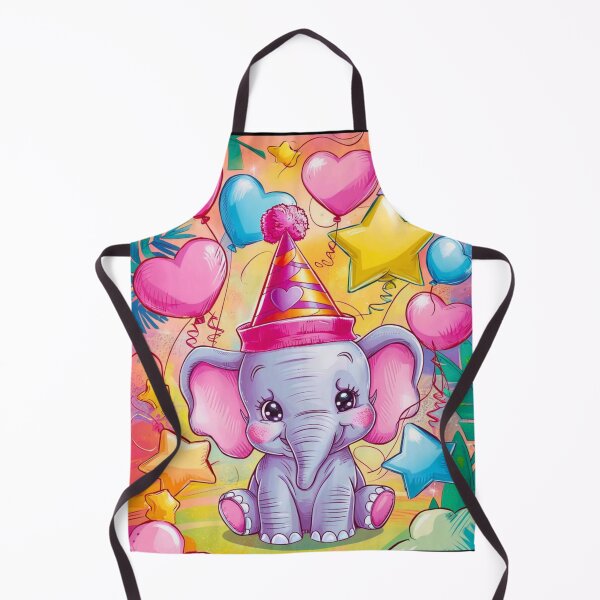 Artikelvorschau, Geburtstagselefant. Geburtstagsfeier, süßer Elefant, Partytier, kleiner Elefant, bunter Elefant, Elefantenzeichnung entworfen und verkauft von ElephantVibes.