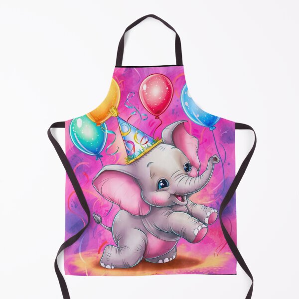 Artikelvorschau, Geburtstagselefant. Geburtstagsfeier, süßer Elefant, Partytier, kleiner Elefant, bunter Elefant, Elefantenzeichnung entworfen und verkauft von ElephantVibes.