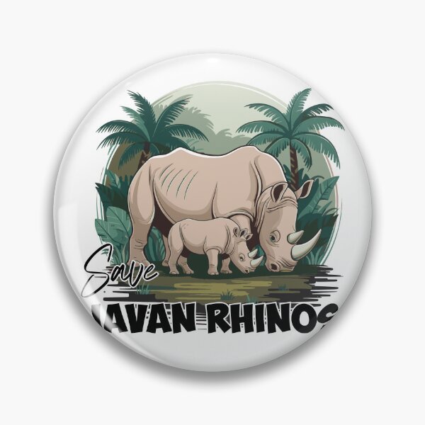 Item preview, Save Javan Rhinos designed and sold by ShopSmart213.