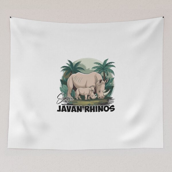 Item preview, Save Javan Rhinos designed and sold by ShopSmart213.