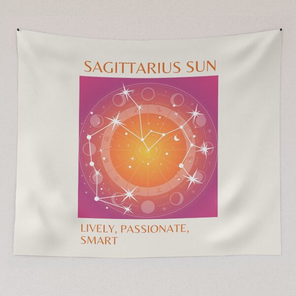 Item preview, Sagittarius, Sagittarius Sun Sign, Sagittarius Zodiac, Aura Gradient designed and sold by Magic Love Art Print.
