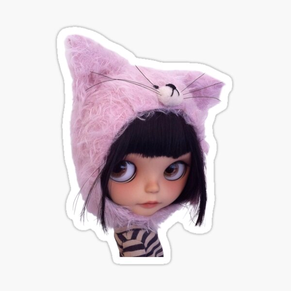 Vista previa del artículo con la obra «gatito blythe», diseñado y vendido por esk1ss.