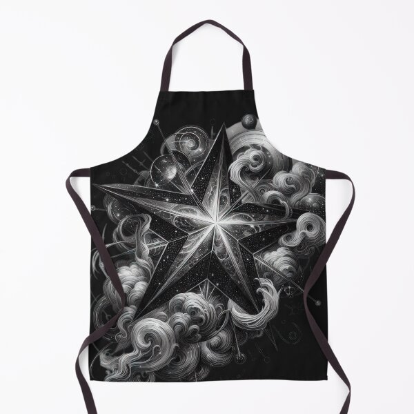 Item preview, star black and white sketch tattoo designed and sold by Expressions-Sel.