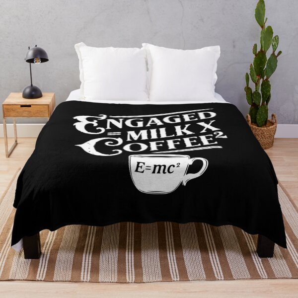Item preview, engaged = milk x coffee² E=mc² einstein math pun physics joke caffeine designed and sold by w1ckerman.