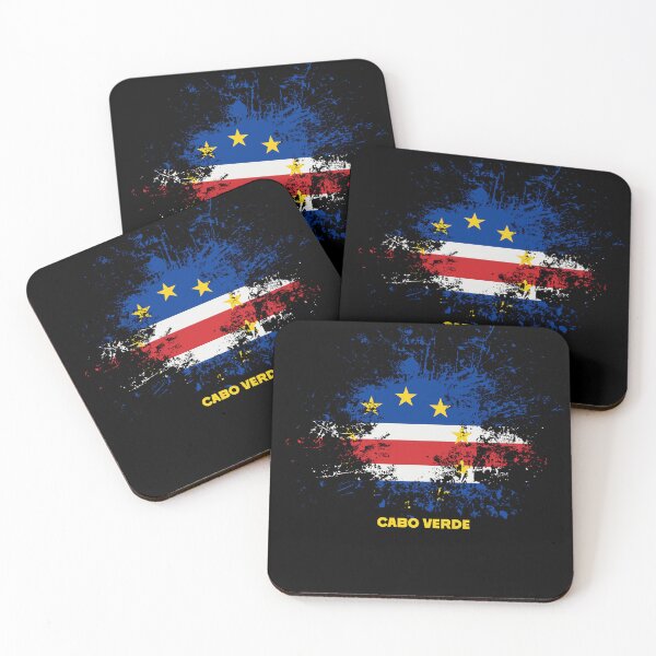 Item preview, Cabo Verdean Watercolor Flag, Vintage Cabo Verde Flag designed and sold by Flag Outfit.