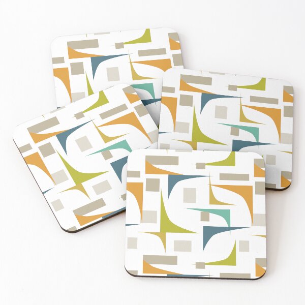 Item preview, Colorful Geometric Corners Mid Century Pattern  designed and sold by Orchard Berry.