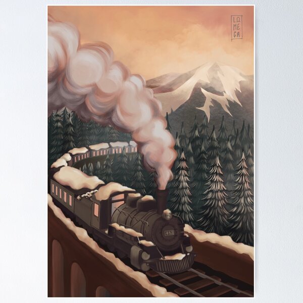 Item preview, Train station : winter designed and sold by Lomegart.