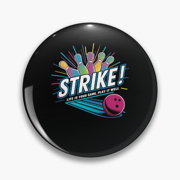 Item preview, Strike! Life Is Your Game Bowling Lover Design designed and sold by BunBuntheDog-.